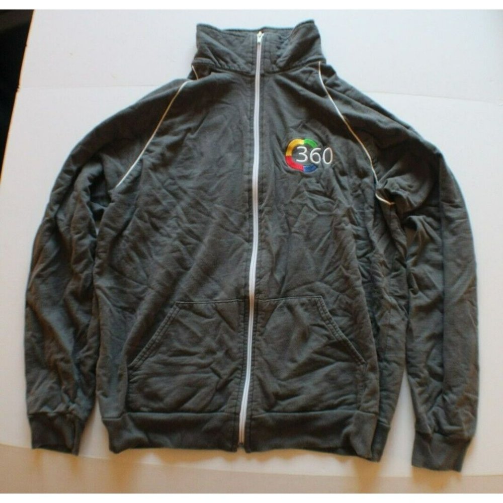 Google 360 Logo Men's Jacket‎ Size Large Full Zip